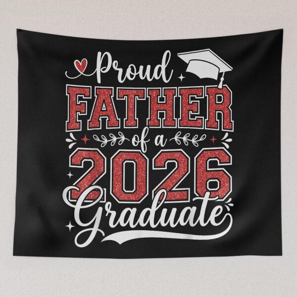Item preview, Proud Father Of A 2026 Graduate Red Glitter Class Of 2026 designed and sold by GalenoHenley.