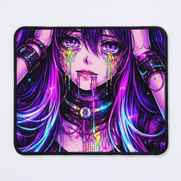 Item preview, Cyberpunk Neon Cry Anime Girl designed and sold by AnimDream .