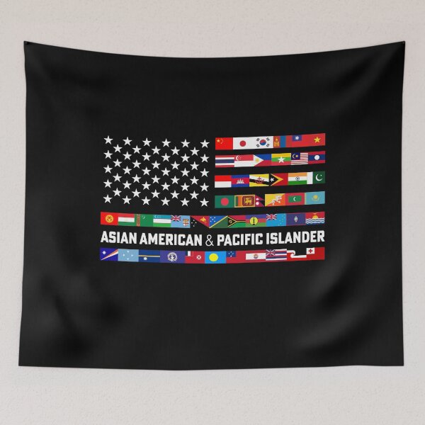 Item preview, AAPI Asian American and Pacific Islander USA Flag designed and sold by NUMAcreations.