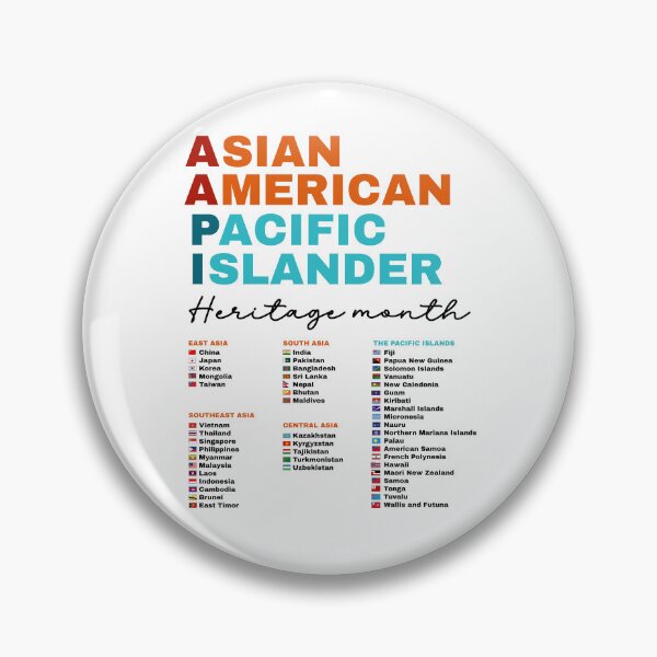 Item preview, AAPI Flags Asian American and Pacific Islander Countries Heritage Month designed and sold by NUMAcreations.