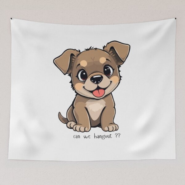 Item preview, Can We Hangout Cute Puppy Shirt | Funny Dog Graphic Tee | Gift for Dog Lover Friend designed and sold by SOLIORA  ATELIER.
