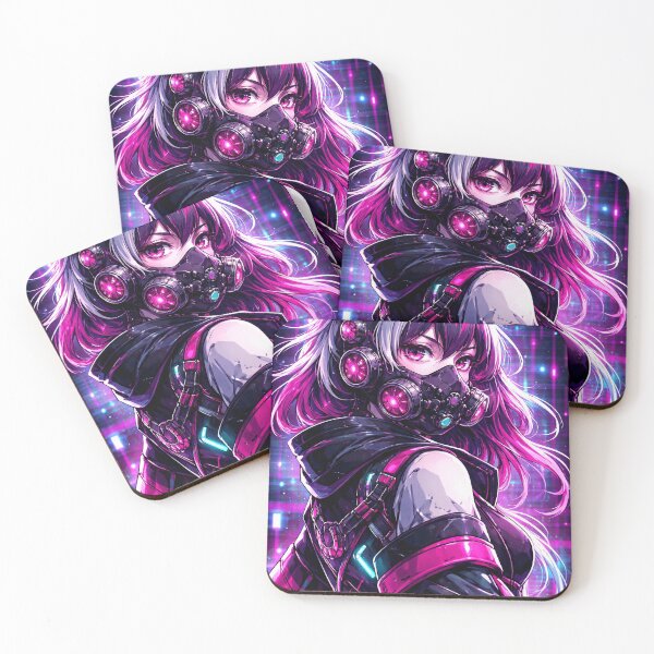 Item preview,     Cyberpunk Cat Girl Neon Mask designed and sold by AnimDream .