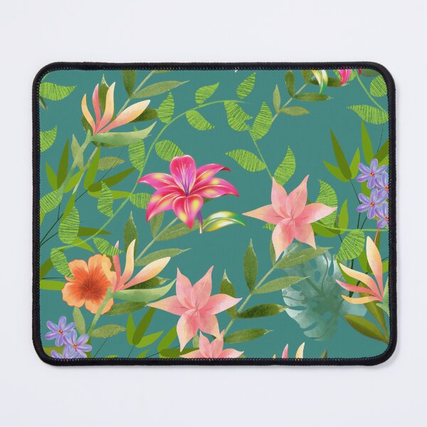 Item preview, Wild Floral Garden on aqua designed and sold by Sage2026.
