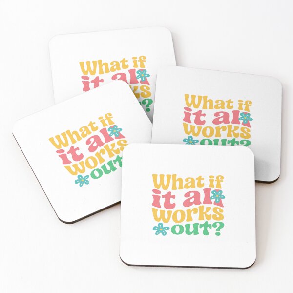 Item preview, What If It All Works Out Optimism Quote Positive Thinking Inspiration designed and sold by JonesFlora2025.