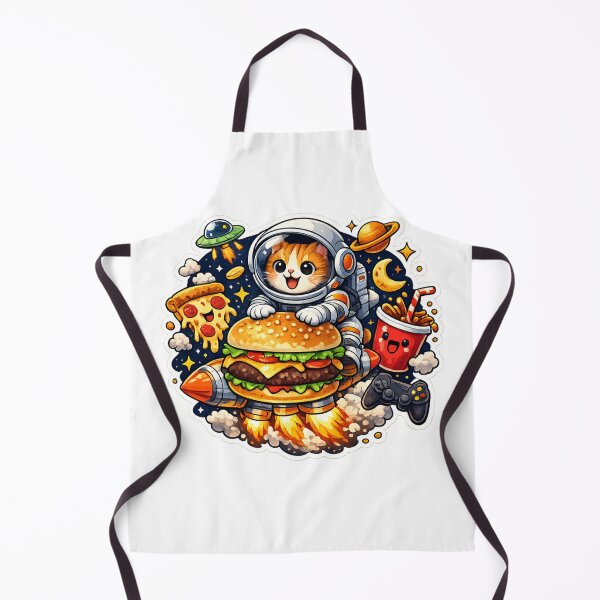 Item preview, Cosmic Burger Cat Astronaut designed and sold by zenithviv.