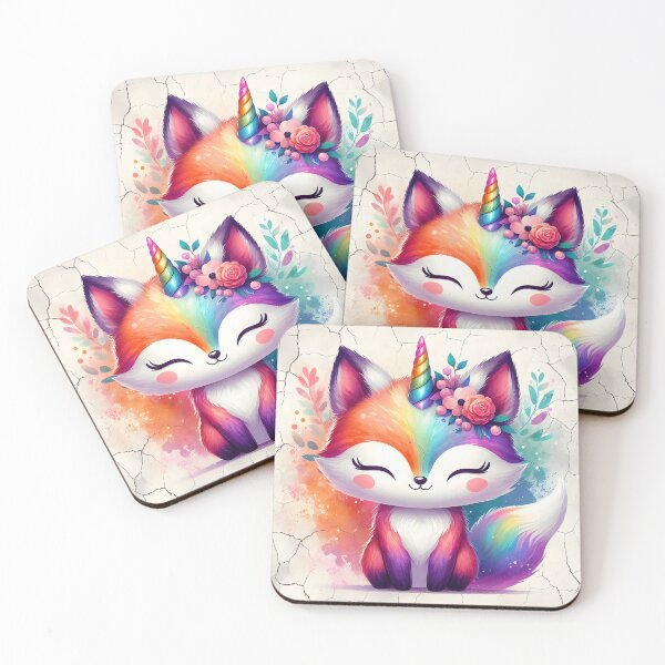 Item preview, Zen Unicorn Fox, Ai Generated Art designed and sold by ACC .