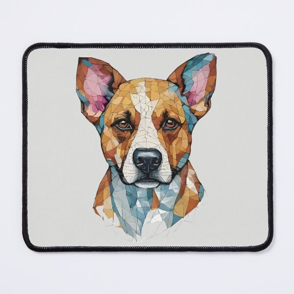 Item preview, Geometric Basenji – Modern Pet Art designed and sold by Tklezardesigns.
