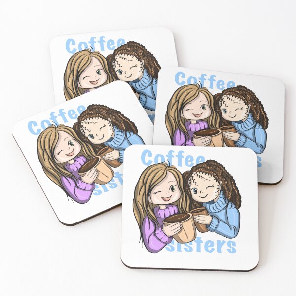 Item preview, Coffee sisters t shirt for coffee lovers designed and sold by Maryart8.