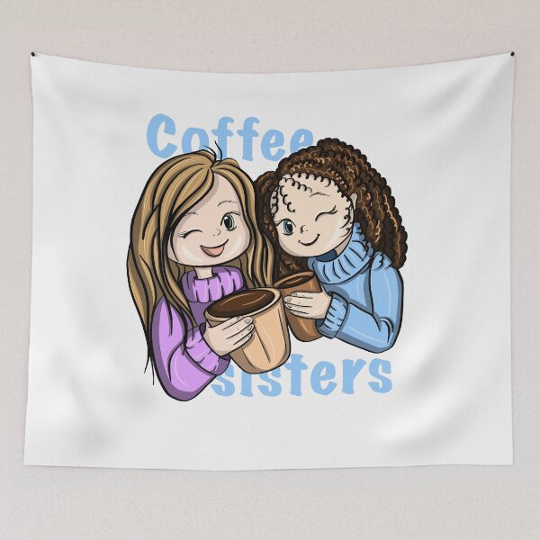 Item preview, Coffee sisters t shirt for coffee lovers designed and sold by Maryart8.