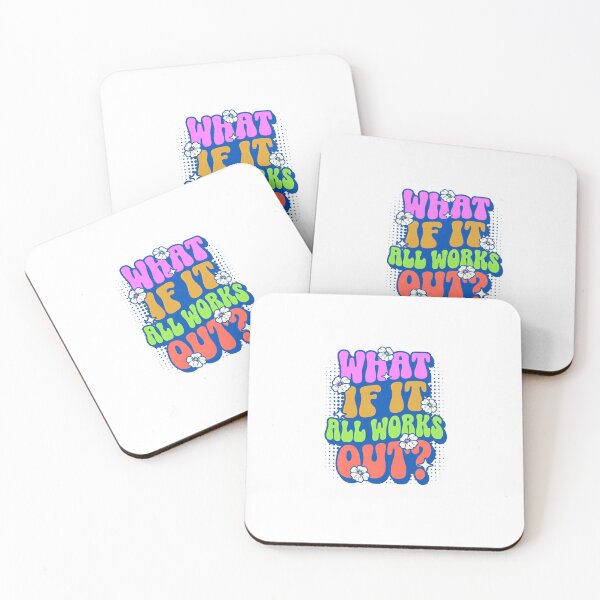 Item preview, What If It All Works Out? Positive Motivational Quote designed and sold by JonesFlora2025.