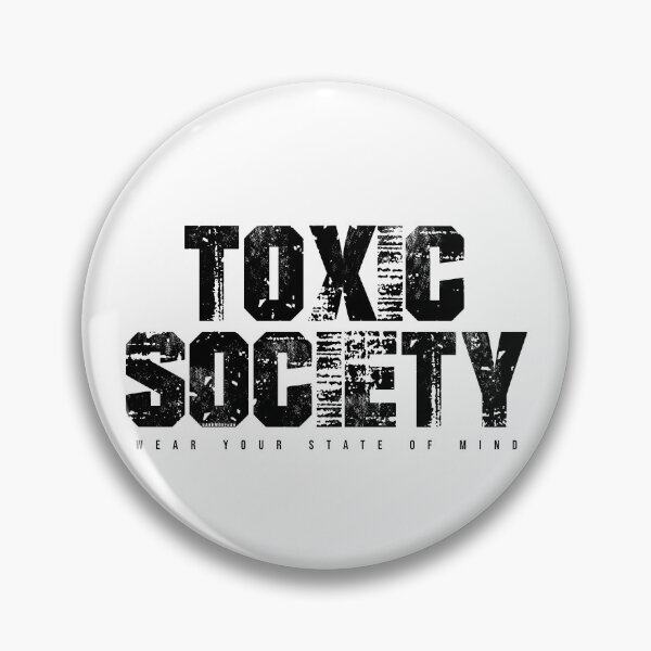 Item preview, TOXIC SOCIETY - Dark Industrial Streetwear Typography Design designed and sold by Darkmosfear.