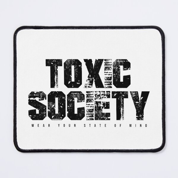 Item preview, TOXIC SOCIETY - Dark Industrial Streetwear Typography Design designed and sold by Darkmosfear.