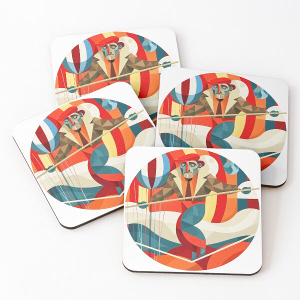 Item preview, Wall Art - Postcard - Balancing Act – Geometric Tightrope designed and sold by ForeverPrintsOK.