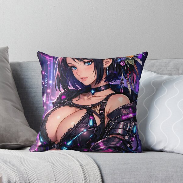 Item preview,     Cyberpunk Floral Anime Girl designed and sold by AnimDream .