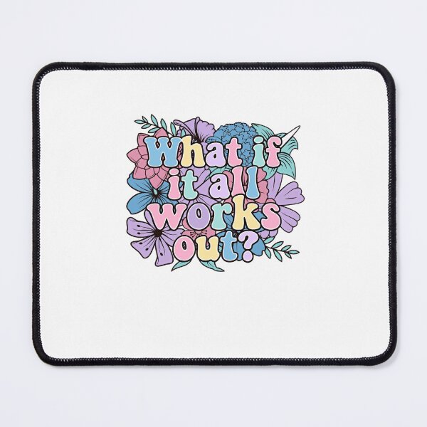 Item preview, What If It All Works Out? Positive Quote Inspirational Optimism Self Care designed and sold by JonesFlora2025.