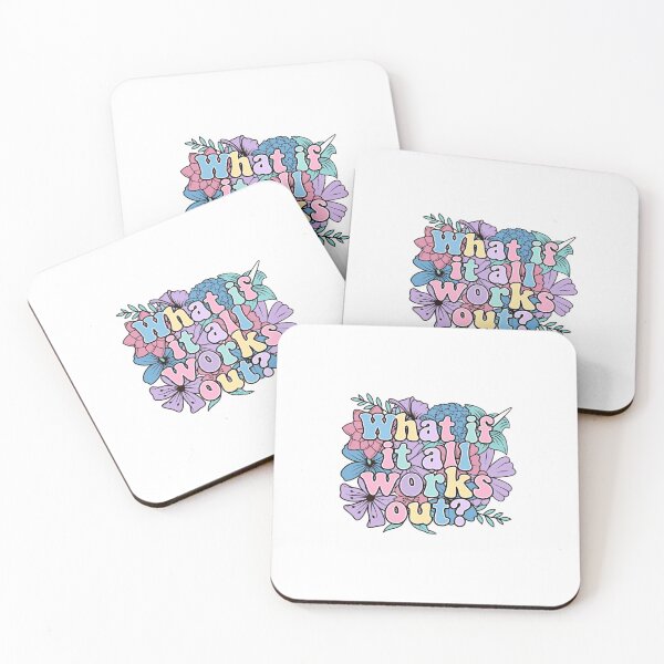 Item preview, What If It All Works Out? Positive Quote Inspirational Optimism Self Care designed and sold by JonesFlora2025.