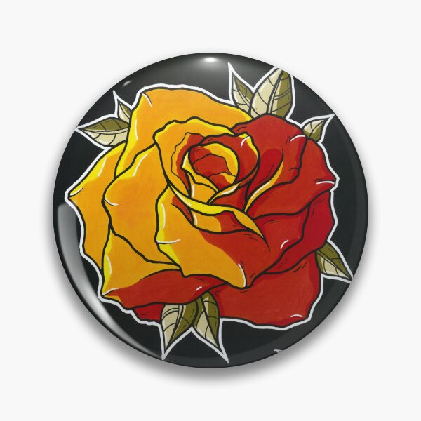 Item preview, Red Rose — Neo Traditional Illustration on Black Background designed and sold by David Mateo ArtWorks.