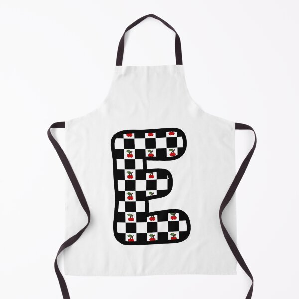 Item preview, Checkered Pattern “E” with Cherries designed and sold by SoaringMoon.