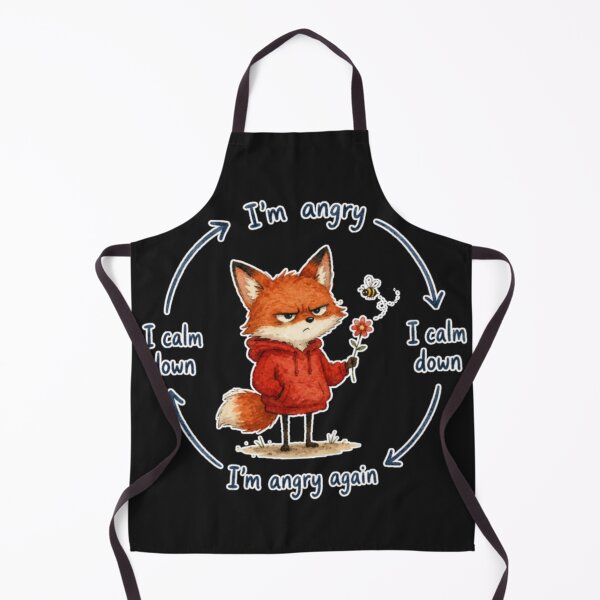 Item preview, Funny Angry Fox Cycle Meme Overthinking Introvert Anxiety designed and sold by AMS.
