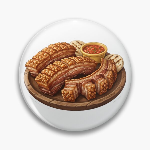 Item preview, Chicharrón with Arepita — Colombian Fried Pork | Chicharrón Colombiano designed and sold by ColombianaShop.