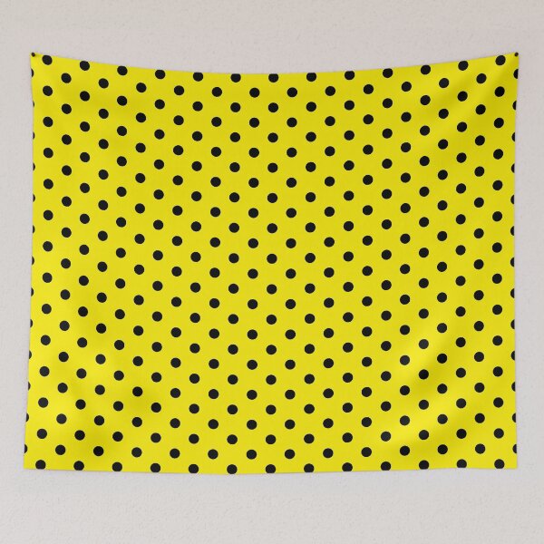 Item preview, Mini Polka Dot Yellow and Black designed and sold by Jeallan Designs.