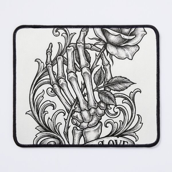 Item preview, Skeleton hand holding blooming rose designed and sold by JOTAMIKE.