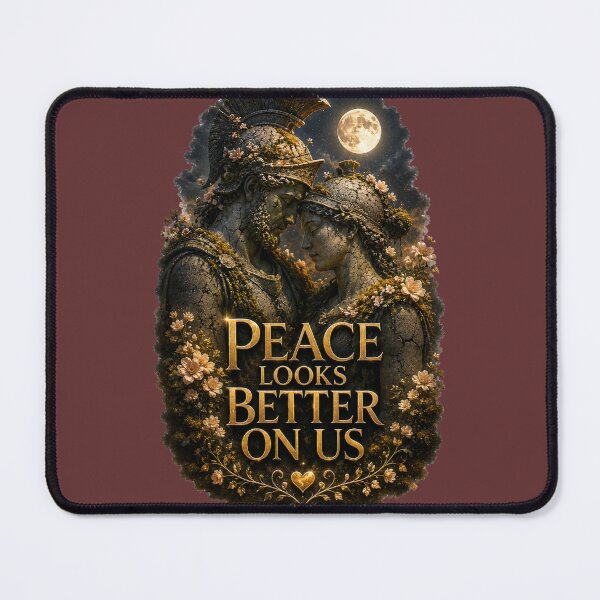 Item preview, Peace Looks Better On Us, Romantic Healing Quote Aesthetic Design designed and sold by JagrDesigns.