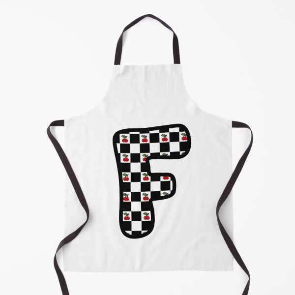 Item preview, Checkered Pattern “F” with Cherries designed and sold by SoaringMoon.