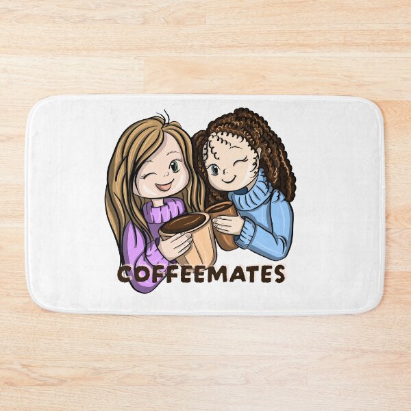 Item preview, Coffee mates girls who loves coffee t shirt stickers designed and sold by Maryart8.