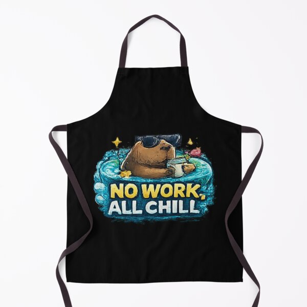 Item preview, No Work All Chill Capybara Relax Mood designed and sold by Hobby-up.