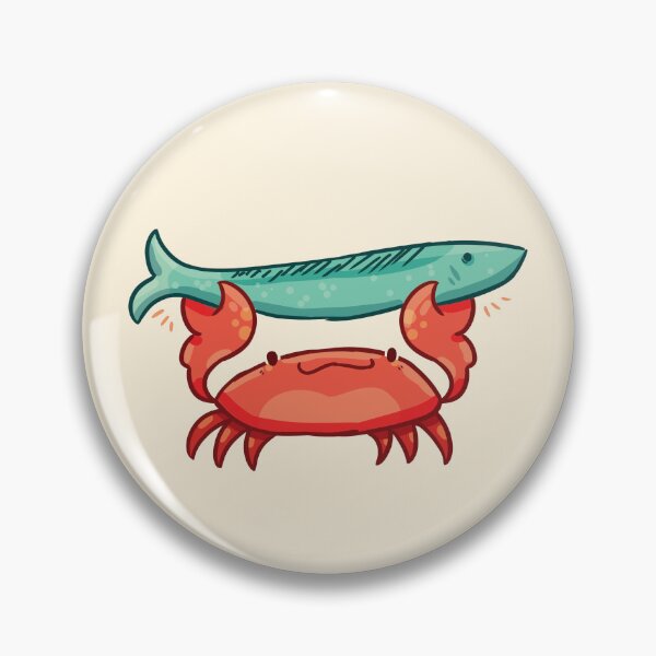 Item preview, Crab Holding Fish designed and sold by ZephyrVyn.