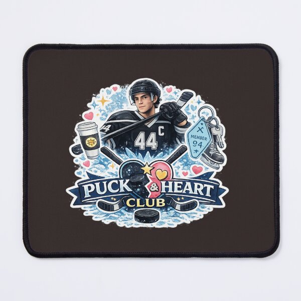 Item preview, Puck Heart Club Cute Hockey Lover Design designed and sold by Artbysarmina.