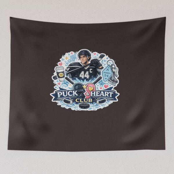 Item preview, Puck Heart Club Cute Hockey Lover Design designed and sold by Artbysarmina.
