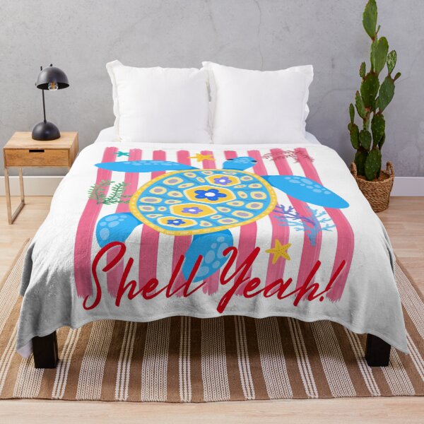 Item preview, Shell Yeah Preppy Sea Turtle Retro Pink Summer designed and sold by VibranPalette.