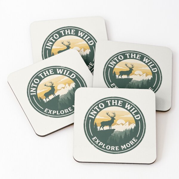 Item preview, Into The Wild Explore More Vintage Stag Adventure Emblem designed and sold by Novastitchshop.