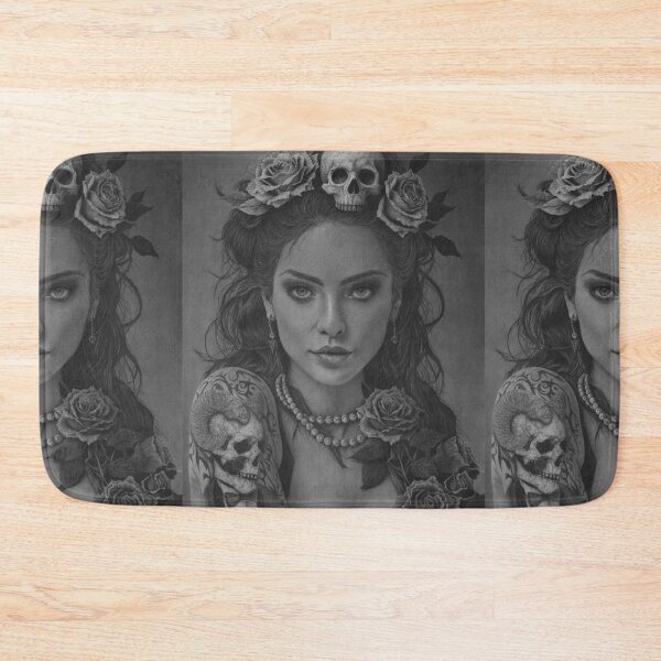 Item preview, Angel or Demon — Gothic Charcoal Portrait in Black and White designed and sold by David Mateo ArtWorks.