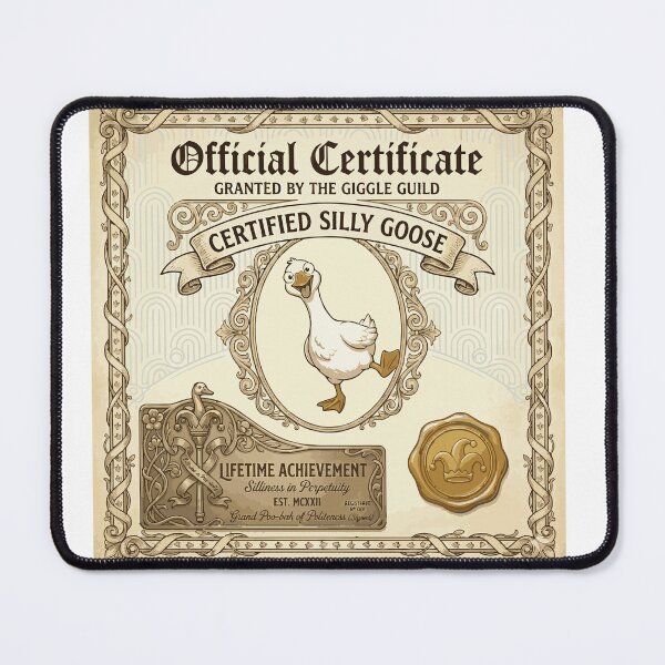 Item preview, Certificate of Silliness designed and sold by PuddlesDesigns.