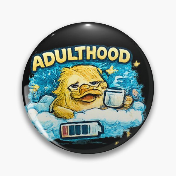 Item preview, Adulthood Exhausted Duck Coffee Mood designed and sold by Hobby-up.