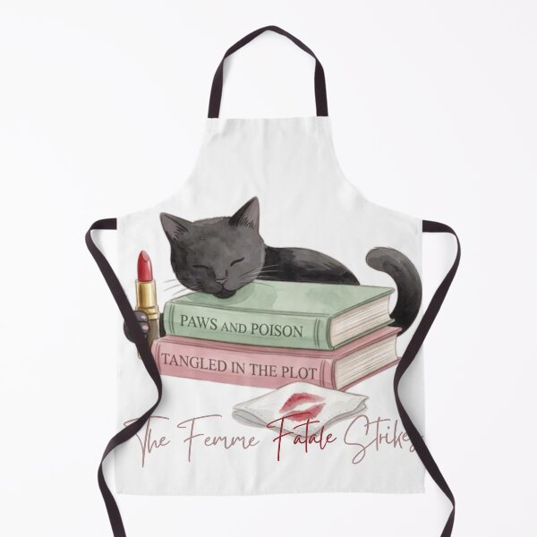 Item preview, The Femme Fatale Strikes | Vintage Lipstick Noir Cat T-Shirt designed and sold by kosimazaki.