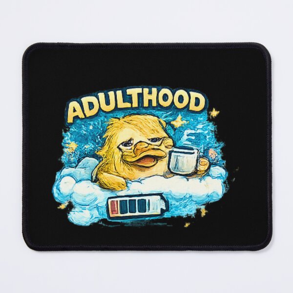 Item preview, Adulthood Exhausted Duck Coffee Mood designed and sold by Hobby-up.
