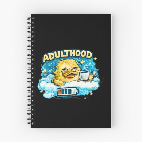 Item preview, Adulthood Exhausted Duck Coffee Mood designed and sold by Hobby-up.