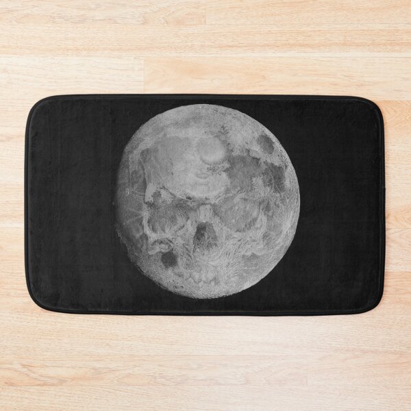 Item preview, Moon and Skull — Hyperrealistic Charcoal Illustration in Black and White designed and sold by David Mateo ArtWorks.