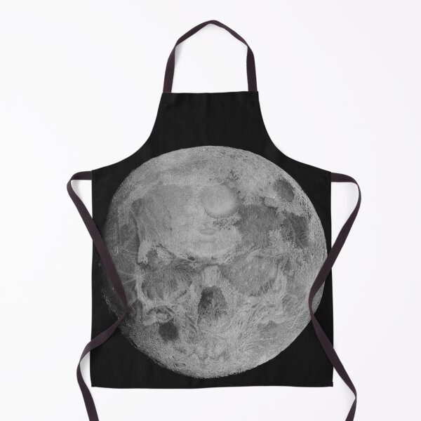 Item preview, Moon and Skull — Hyperrealistic Charcoal Illustration in Black and White designed and sold by David Mateo ArtWorks.