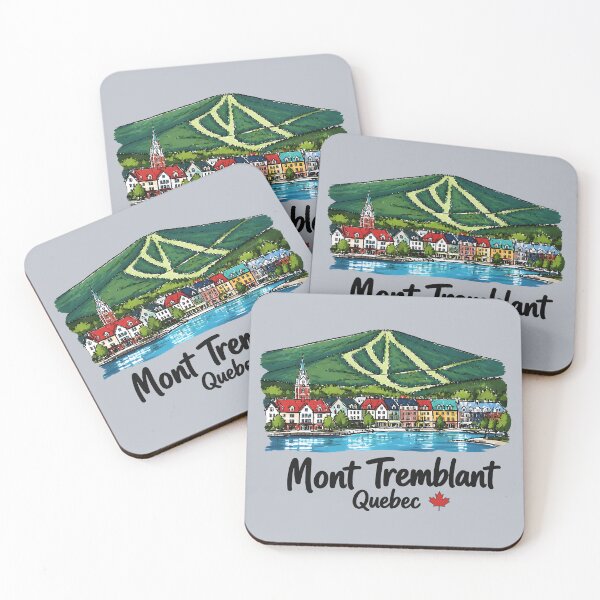 Item preview, Mont Tremblant Colorful Landscape Cute Mountain Village designed and sold by HowToCanadian.