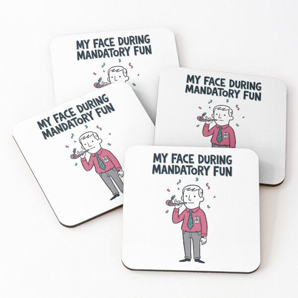 Item preview, My Face During Mandatory Fun Deadpan Office Worker designed and sold by Fenay Designs.