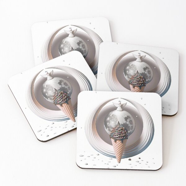 Item preview, angels and ice cream designed and sold by Quirkypixcelart.