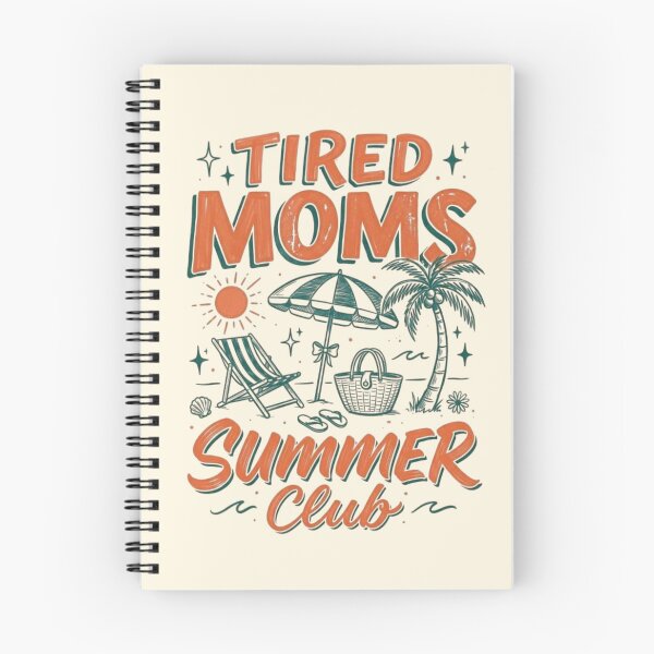 Artikelvorschau, Sommerclub für müde Mütter – Retro-Strandtypografie entworfen und verkauft von Siriusvibes.