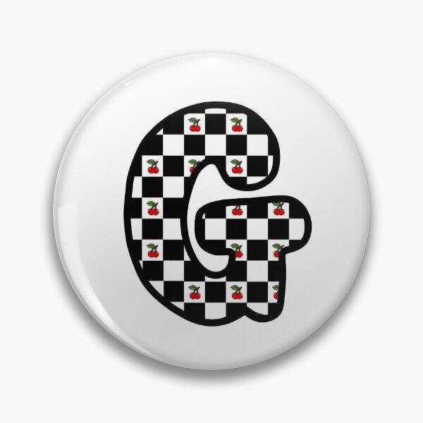 Item preview, Checkered Pattern “G” with Cherries designed and sold by SoaringMoon.