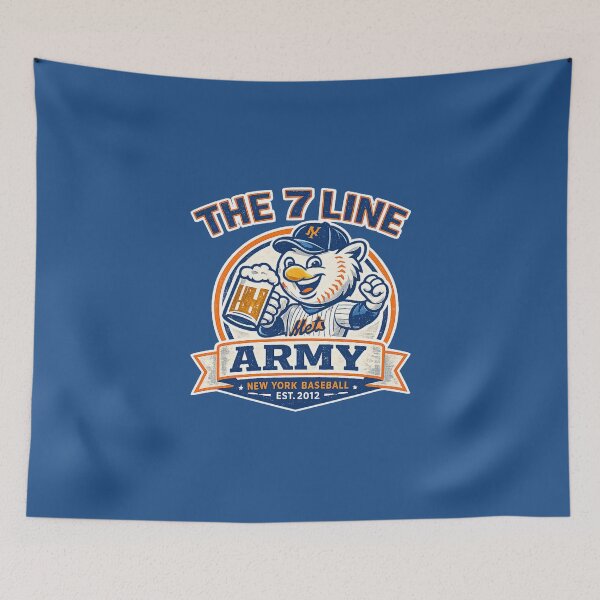 Item preview, The 7 Line Army Vintage New York Baseball Beer Fan Shirt designed and sold by GhostDawgs.