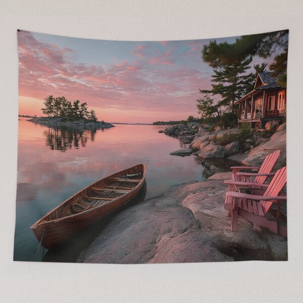 Item preview, Muskoka Lake Ontario Golden Evening Escape designed and sold by daila70.